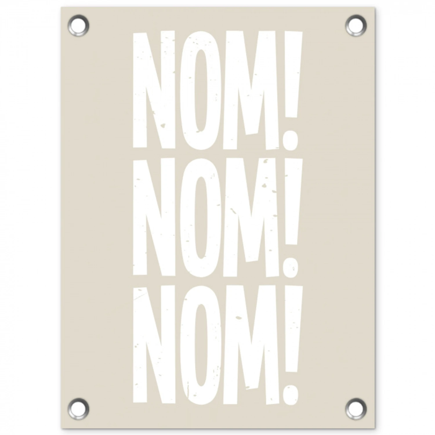 Beige - Vintage - Japandi - Decoratie tuinposter los doek klein -3d