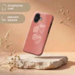 Minimalistisch - Illustratie - Aardbei - Tak Toughcase MagSafe Apple iPhone 17 klein -USP_RandenV_DE