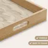 Bogen - Patroon - Beige Dienblad Rechthoek middel 911 -USP_HandgreepEN