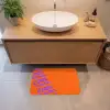 Cool - Paars - Oranje Badmat klein -sfeer1