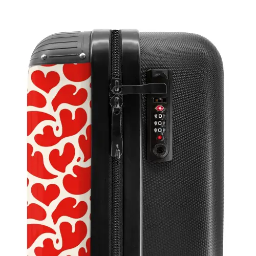 Patronen - Spatten van rood NBS - Handbagage koffer - Kinderen Unisex middel -slot