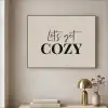 Beige - Winter - Quote - Cozy Textielframe zwart klein -sfeer2