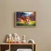 Draak - Voetbal - Vuur - Stadion Light Box met batterij (Wandlamp kind) middel -sfeer2_kind