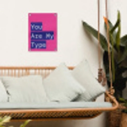 Valentijn - Tekst - Love tuinposter los doek klein -sfeer7