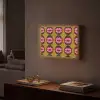 Grafisch - Patroon - Kleurrijk Light Box met batterij (Wandlamp) middel 907 -sfeer1