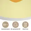 Kuiken - Vrolijk - Geel - Minimalistisch Akoestische PET Vilt - Rond klein -closeup_NL