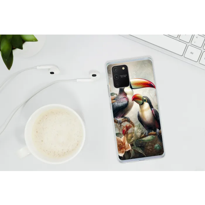 Toekan - Vogels - Bloemen - Jungle Telefoonhoesje Samsung Galaxy S10 Lite klein -oordopS10Lite