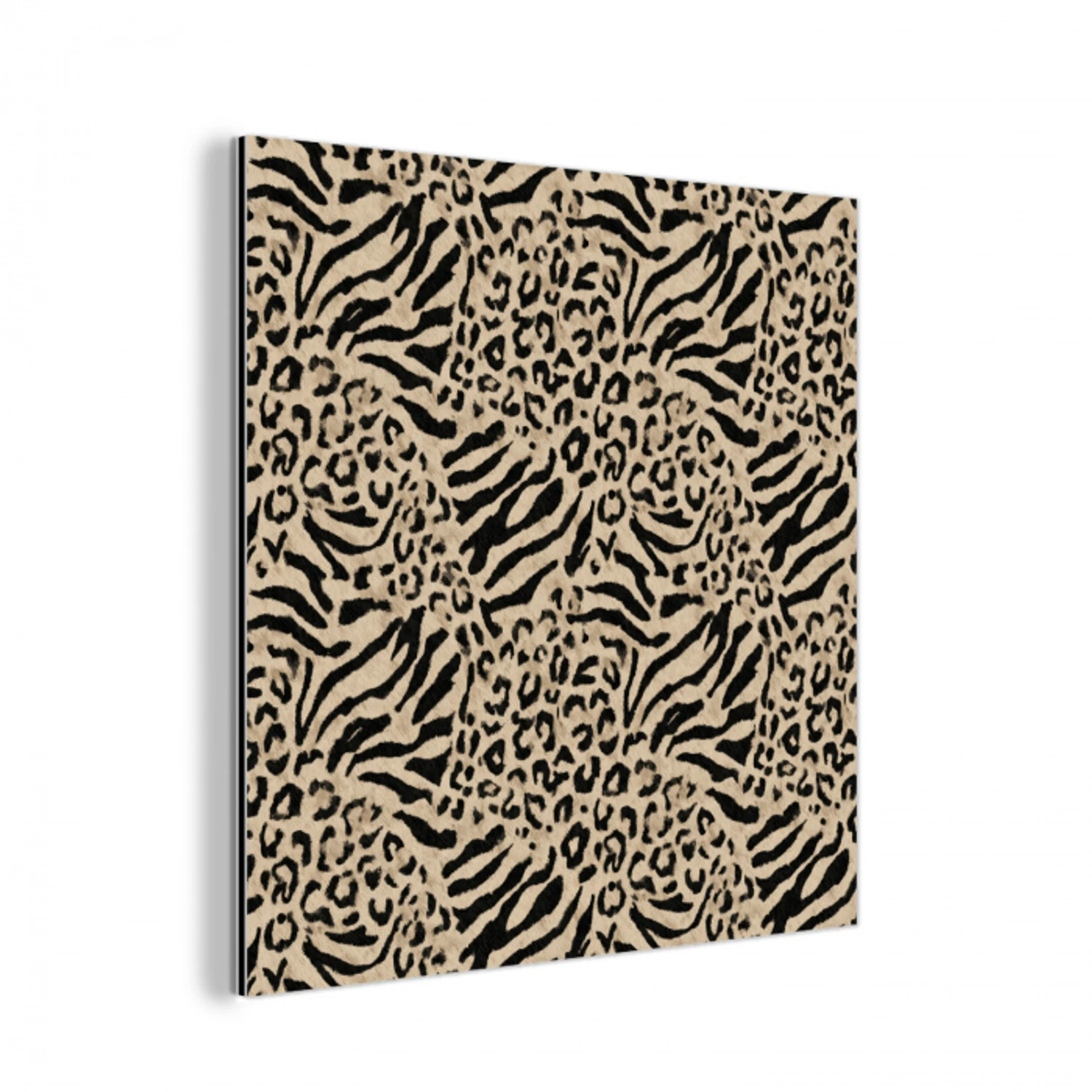 Giraf - Zebra - Motief - Bruin aluminium wit klein 46 -3d