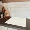 Crèmebeige - Marmer - Aders Inductie beschermer vinyl 3mm middel 274 -sfeer3