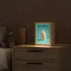 Hamster - Wortel - Blauw Light Box met kabel (Kinderlampje) klein -sfeer1_kind