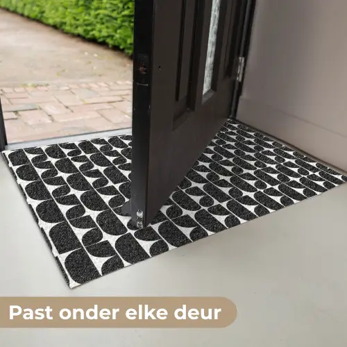 Modern - Geometrisch - Zwart Deurmat klein 898 -USP_NL