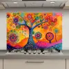 Boom - Levensboom - Abstract - Kleurrijk keuken achterwand spatscherm klein -3d_website