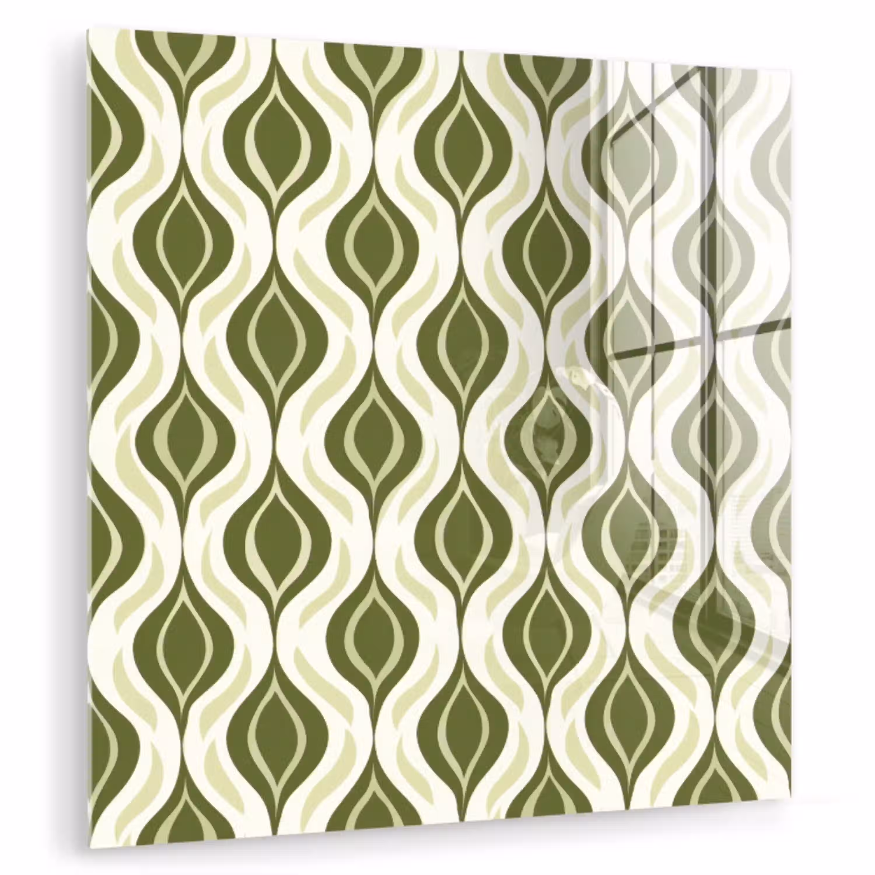 Patroon - Retro - Groen plexiglas 5mm klein 11 -zzzproduct_nieuw