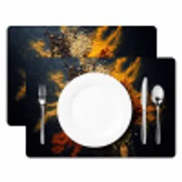 Specerijen - Explosie - Oranje Placemat vinyl groot -zzsfeer2_Kitchenyeah-website