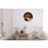 Fruit -  Stilleven - Wijn - Kaars Wandcirkel aluminium klein -woonkamer