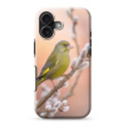 Groenling - Katjes - Lente - Natuur - Zacht Toughcase MagSafe Apple iPhone 17 klein -3d