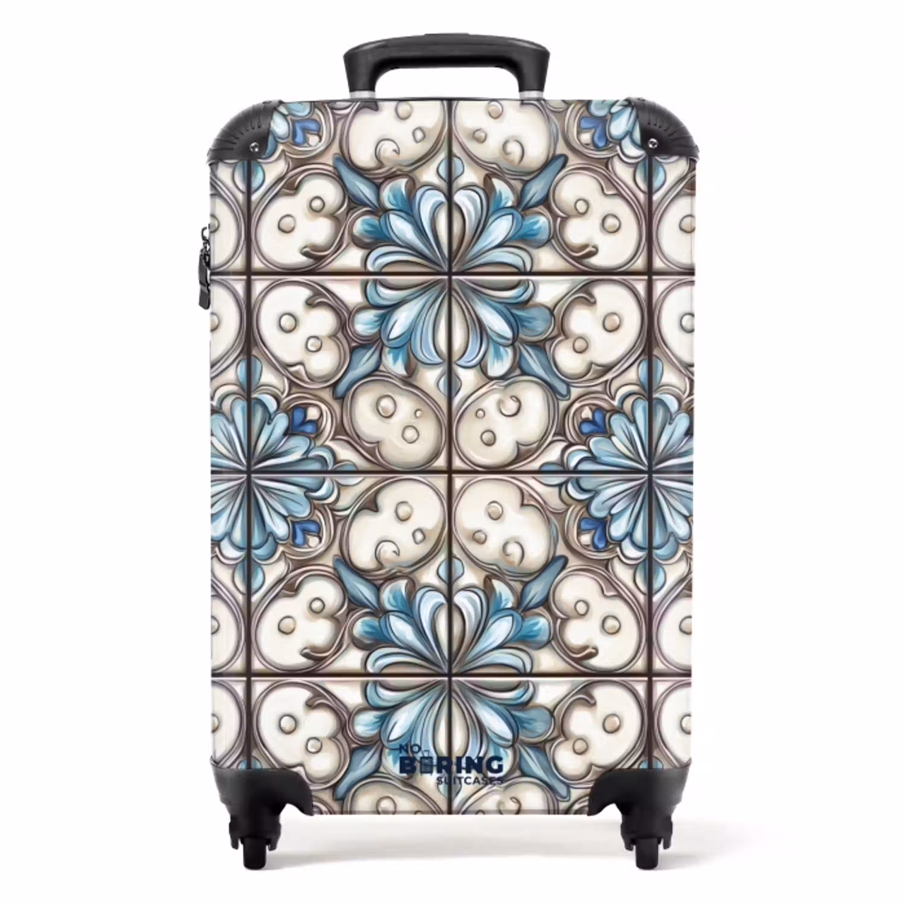 Barok - Tegel - Kleurrijk NBS - Handbagage koffer - Volwassenen Unisex middel -productfoto_recht