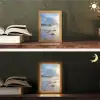 Strand - Pier - Zeewier - Zee - Zomer Light Box met kabel (Tafellamp) klein -sfeer3