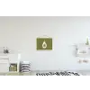 Avocado - Minimalistisch - Illustratie - Groen textielposter latten blank klein -kinderkamer