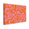 Patroon - Roze - Oranje - Abstract - Modern canvas 2cm klein -z3d