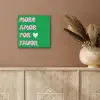 Amor - Valentijn - Groen - Tekst aluminium wit klein -sfeer4