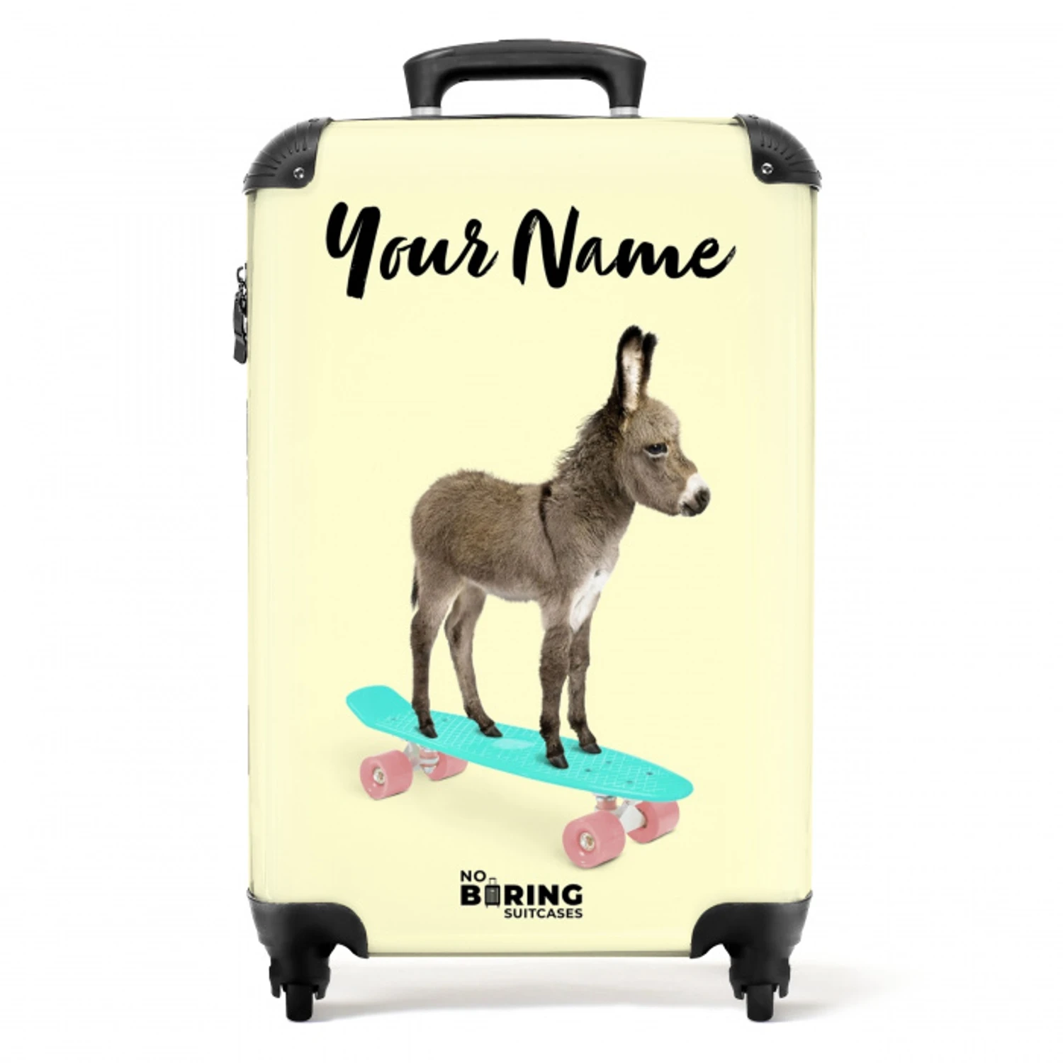 Ezeltje eropuit NBS - Handbagage koffer - Kinderen Unisex middel -productfoto_recht