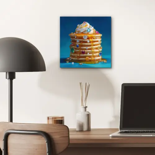 Pannenkoeken - Steentjes - Glitter - Slagroom aluminium wit klein -sfeer5