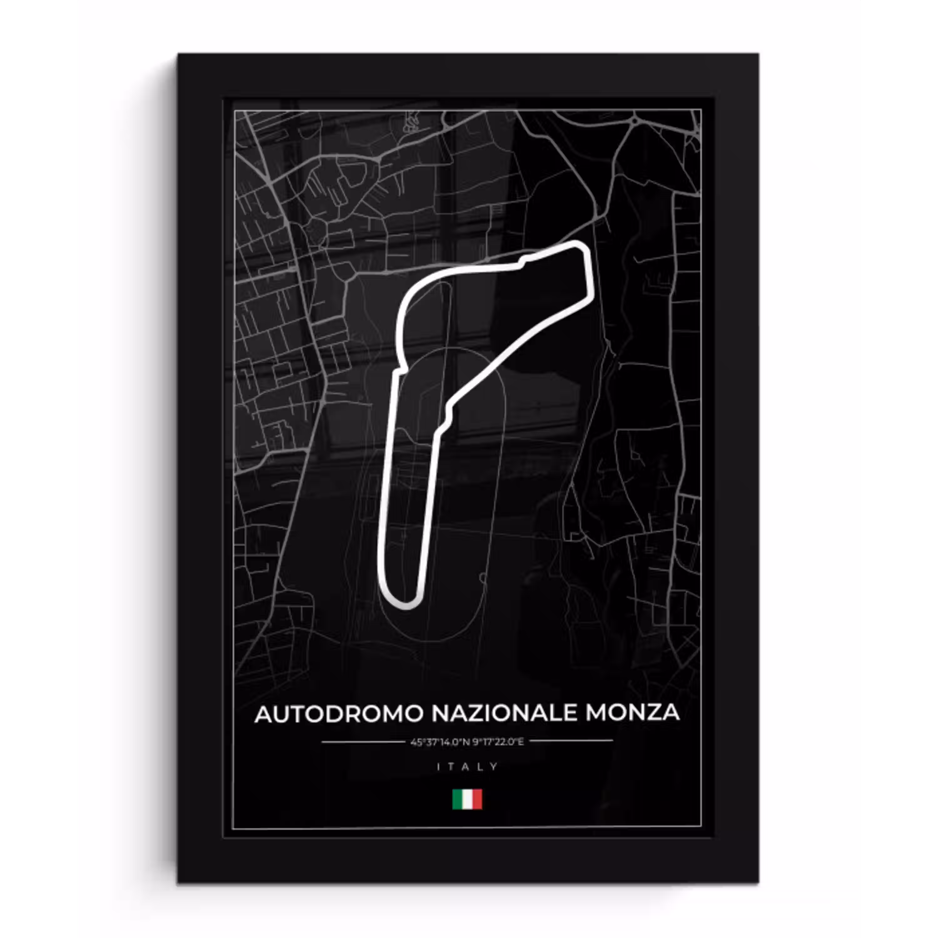 Racing - F1 - Circuit - Italië - Autodromo Nazionale Monza - Zwart fotolijst zwart zonder passe partout klein -3d