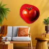 Tomaat - Rood - Hart Wandcirkel Organisch Plexiglas middel -sfeer4