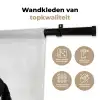 Zwart - Paard - Portret Wandkleed katoen middel -sfeer2