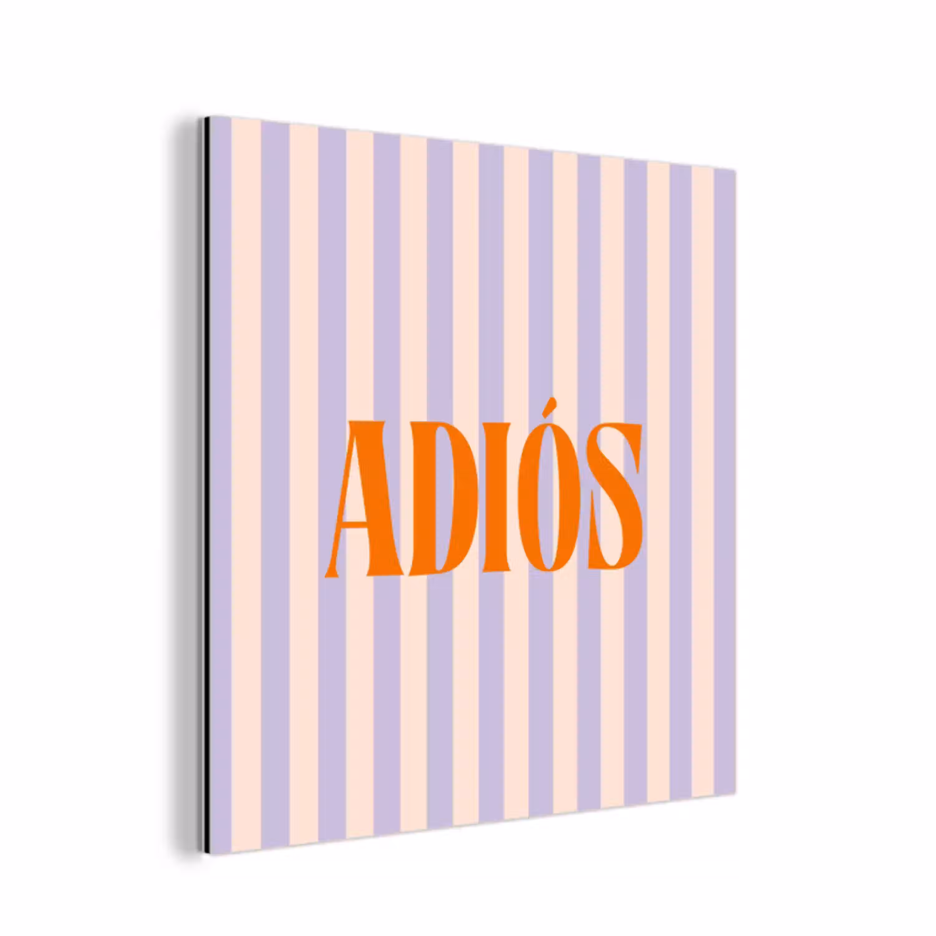 Lila - Oranje - Strepen - Adiós aluminium wit klein -3d