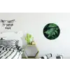 Varenblad - Groen - Structuur - Wazig Wandcirkel aluminium klein -kinderkamer