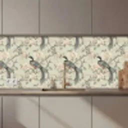 Bloem - Vogel - Kleurrijk keuken achterwand 2 middel 871 zz_3dshopping