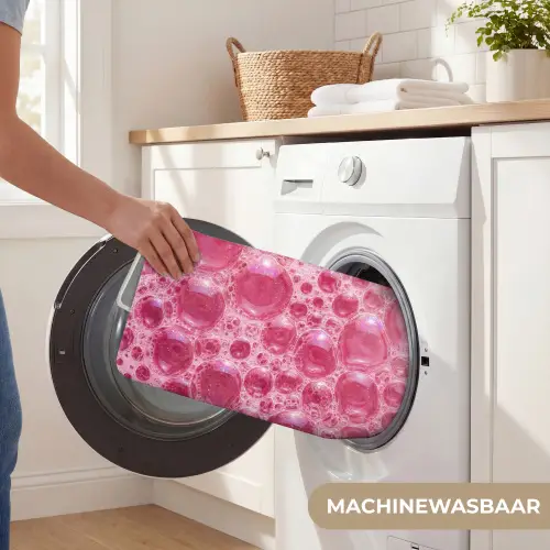 Roze - Schuim - Bubbels Badmat klein -USP_WasbaarNL