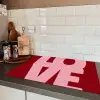 Love - Rood - Blokletters Inductie beschermer vinyl 3mm klein -sfeer3