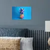 Ananas - Blauw - Tropisch - Vrolijk poster papier klein -sfeer2