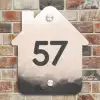 Aquarel - Beige - Traditioneel Naambord Huisje klein -sfeer6
