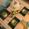 Poort - Planten - Zonsondergang Placemat vinyl groot -zzsfeer5_Kitchenyeah-website