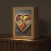Houten - Hart - Kleurrijke - Specerijen Light Box met kabel (Tafellamp) klein -z3d_website