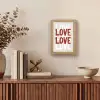 Love - Rood - Tekst Light Box met kabel (Wandlamp) klein -sfeer2