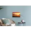 Zonnebloemen - Zonsondergang - Landschap Muursticker klein -plant