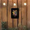 Kat in tropische street art stijl tuinposter los doek klein -sfeer1