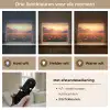 Landschap - Zonsondergang - Bloemenveld Light Box met batterij (Wandlamp) middel -USP_lichtkleurNL