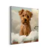 Hond - Bad - Dieren - Schuim aluminium wit klein -3d