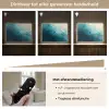 Zee - Silhouet - Abstract - Blauw Light Box met batterij (Wandlamp) middel -USP_dimbaarNL