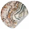 Edelsteen - Marmer - Natuur - Abstract Wandcirkel behangsticker klein -3d