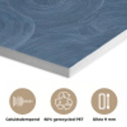 Golven - Textuur - Patroon - Blauw PET vilt klein 837 -closeup_NL