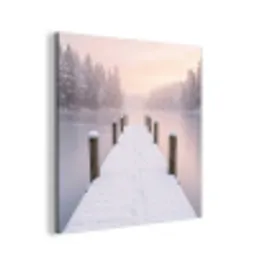Steiger - Meer - Mist - Winter - Serene aluminium wit klein -3d