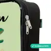Dino - Natuur - Groen Kinderkoffer - Zwart klein -rits_NL