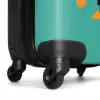 Pixel robot green Koffer - NBS - Handbagage middel -wiel
